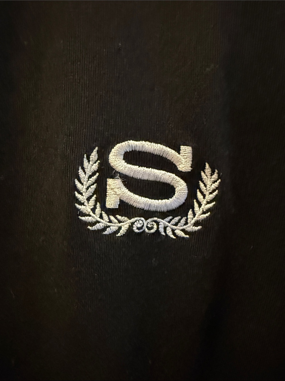 Stussy Black Embroidered Logo Short Sleeve T-Shirt with Small Chest Logo - Picture 3 of 3